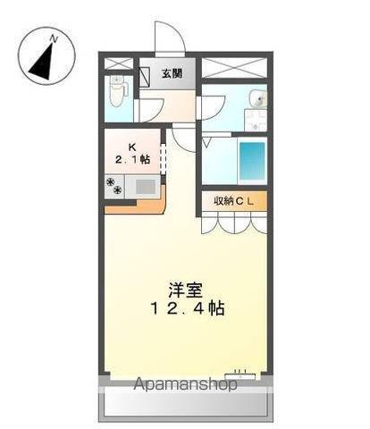 メゾン・ド・万葉(1K/5階)の間取り写真