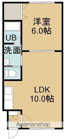 ピュアパレス豊川(1LDK/5階)の間取り写真