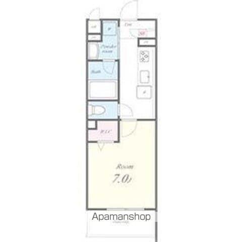 PRIMALE今池(1K/1階)の間取り写真