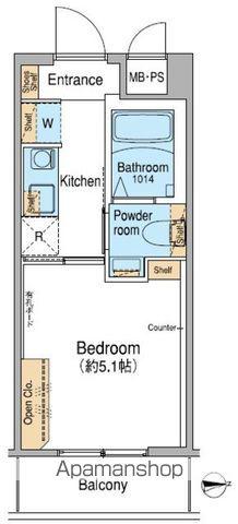 FUU OIMACHI BY LATIERRA(1K/4階)の間取り写真