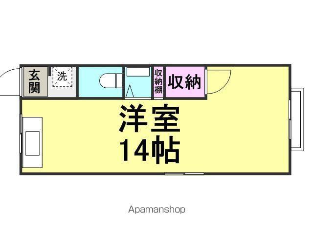 遠藤マンション(ワンルーム/3階)の間取り写真