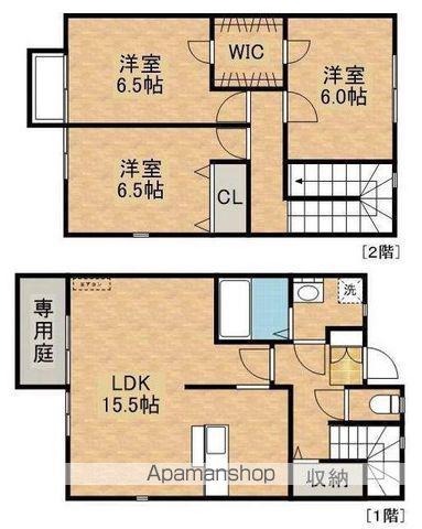 リースランド西原 A棟(3LDK)の間取り写真