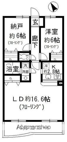 マ・ピエスEIII(1SLDK/1階)の間取り写真