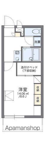 レオパレスFRIENDSⅡ(1K/1階)の間取り写真