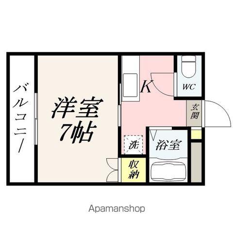 アーバンコート(1K/1階)の間取り写真