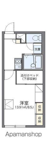 レオパレスフリーダ北50条(1K/1階)の間取り写真