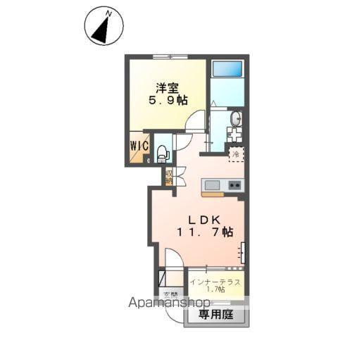 ルビアベルデ(1LDK/1階)の間取り写真