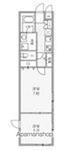 THE PALMS大島(2K/4階)の間取り写真