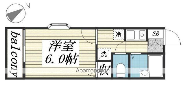 コートパーシモンズ(1K/2階)の間取り写真