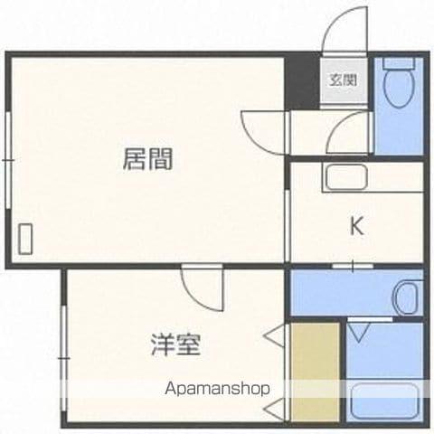 パレットコートI(1LDK/2階)の間取り写真