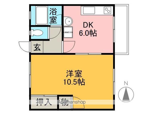 桜通コーポ(1DK/5階)の間取り写真
