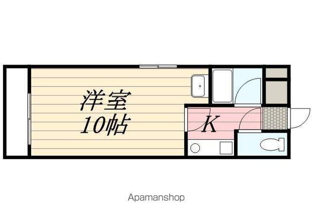 第2HIROハイツ(1K/1階)の間取り写真