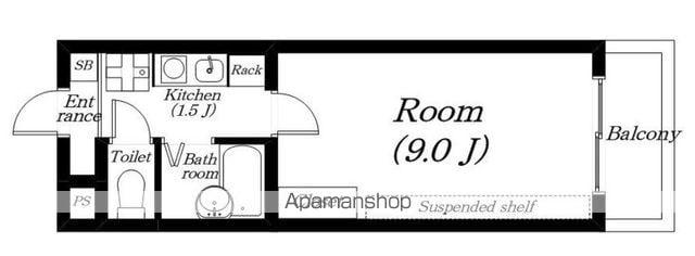 センチュリー柴田2(1K/3階)の間取り写真