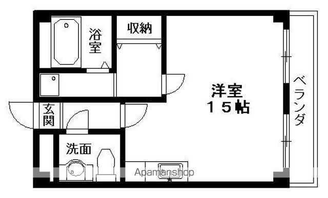 リバティヒルヤグラ(ワンルーム/3階)の間取り写真