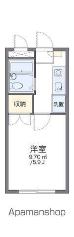 レオパレス新宿(1K/1階)の間取り写真