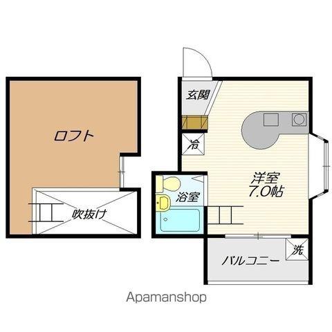 サクシードヴィレッジA(ワンルーム/2階)の間取り写真