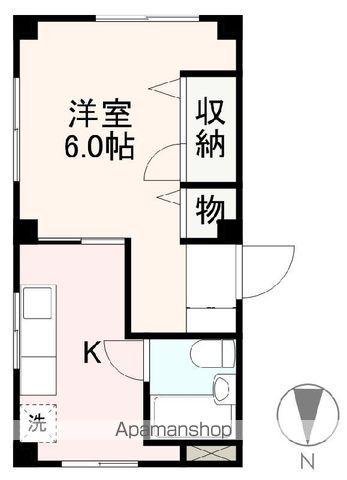 栗林藤田ビル(1K/1階)の間取り写真