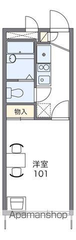 レオパレスアザレア(1K/2階)の間取り写真