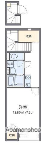 クレイノエクレールⅡ(1K/2階)の間取り写真