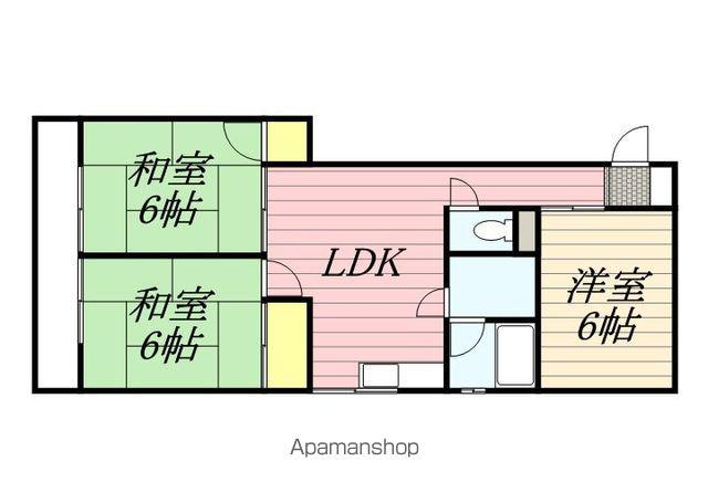 第1タイガービル(3LDK/1階)の間取り写真