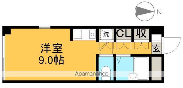 スカーラ1532(ワンルーム/2階)の間取り写真