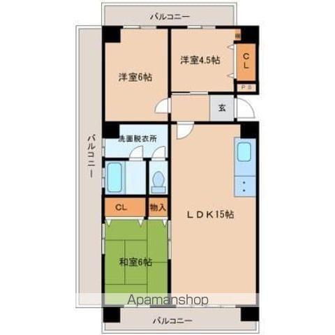 リバティセトル加納(3LDK/1階)の間取り写真