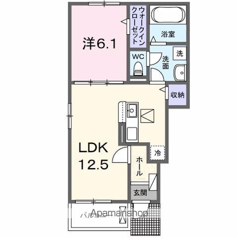 ベント ルクス(1LDK/1階)の間取り写真