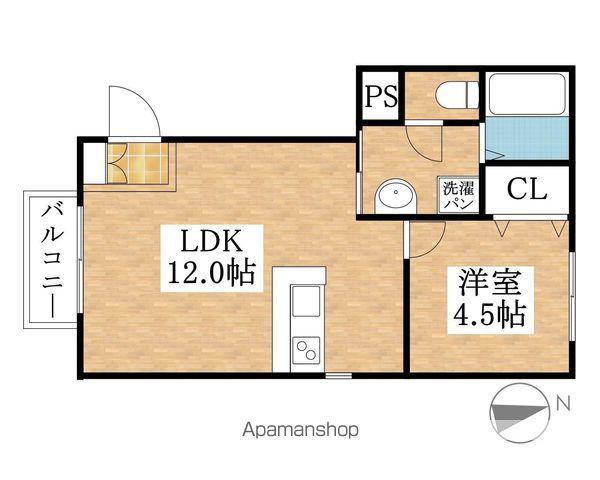 サン・FRIENDS北外山ⅡB(1LDK/1階)の間取り写真
