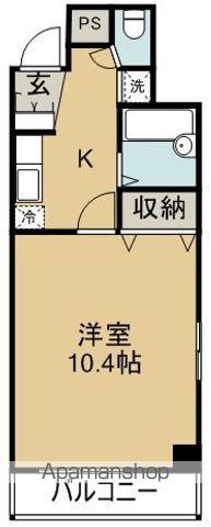 メゾン南昭和(1K/3階)の間取り写真