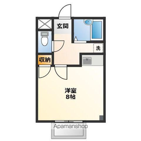 フレグランスモリカワA(ワンルーム/1階)の間取り写真