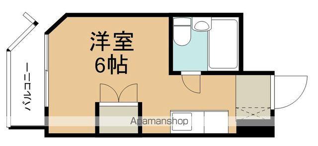 トーカン万代第二ビューハイツ(ワンルーム/5階)の間取り写真