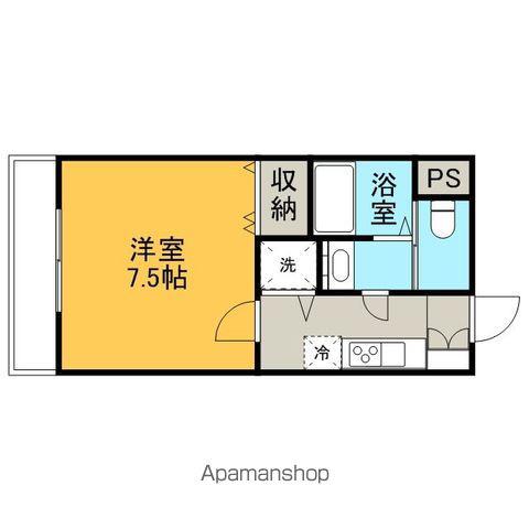 リベルテMI(1K/2階)の間取り写真