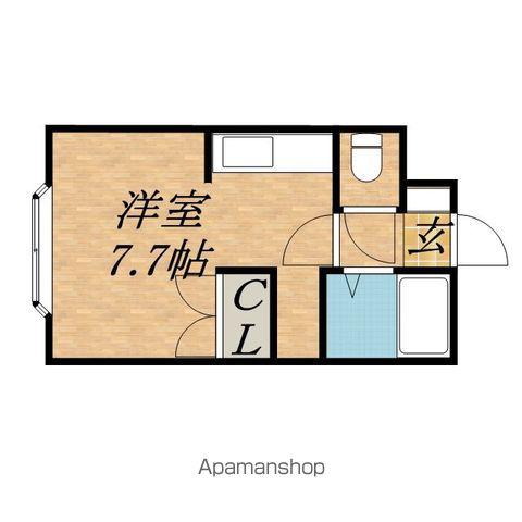 プレサント北8条 A棟(1DK/1階)の間取り写真