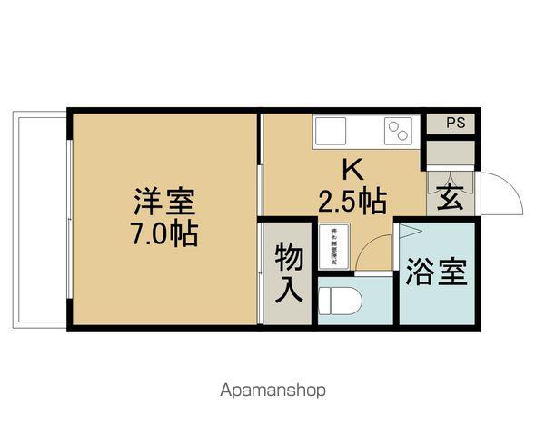 コーポウィステリア(1K/1階)の間取り写真