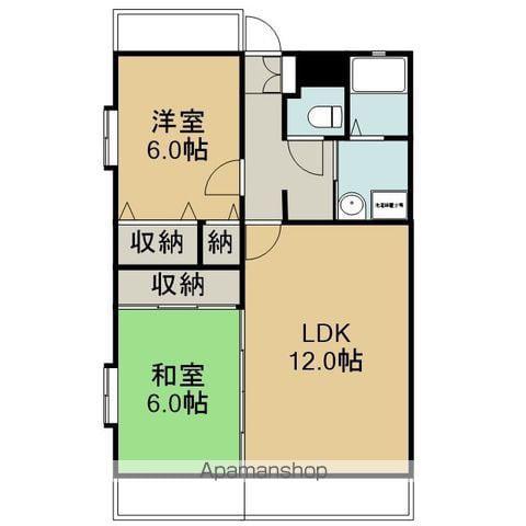 MKAマンション(2LDK/3階)の間取り写真