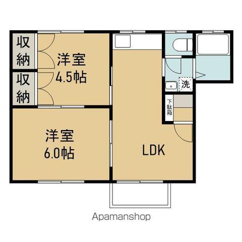 ローズハウスY(2LDK/2階)の間取り写真