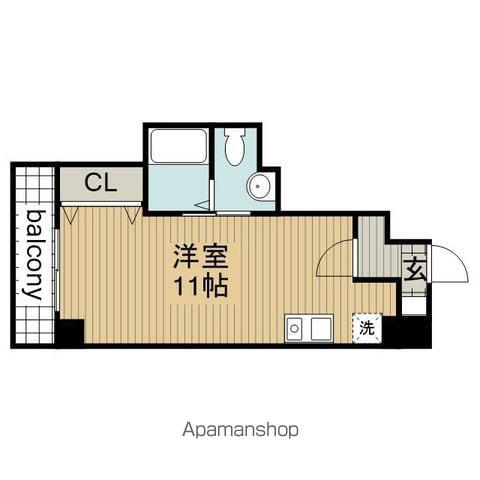 A・CITY三河安城北館(ワンルーム/3階)の間取り写真