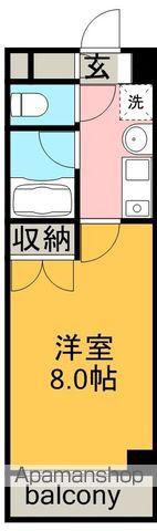 レージュウィング(1K/3階)の間取り写真