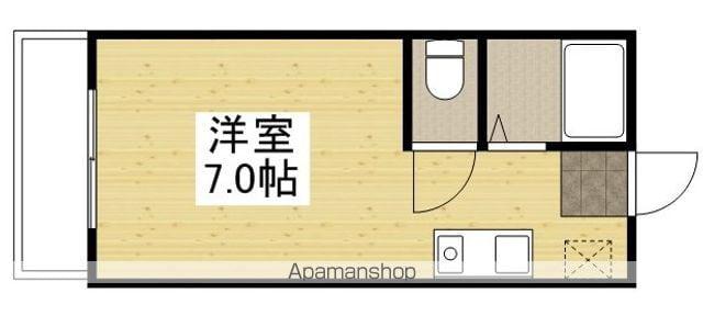 知辺DAIKU(ワンルーム/2階)の間取り写真