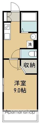 ラヴィータ原町(1K/4階)の間取り写真