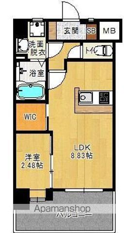 ザ シダーハウス バイ サヴォイ(1LDK/8階)の間取り写真