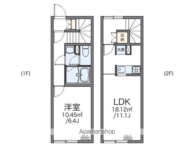 レオネクスト保水A(1LDK/1階)の間取り写真