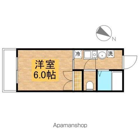 UNIVナガサワ(1K/4階)の間取り写真