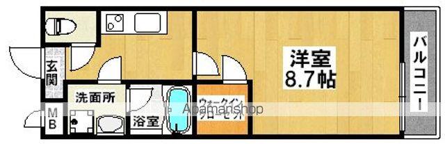 フジパレス杉本町3番館(1K/1階)の間取り写真