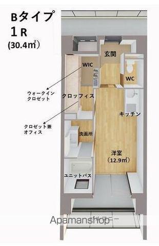 IN SHAPE港(ワンルーム/8階)の間取り写真