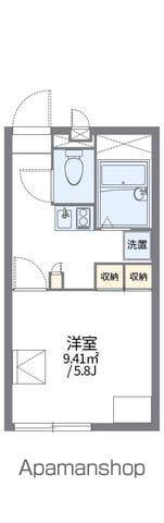 レオパレス水晶館Ⅰ(1K/2階)の間取り写真