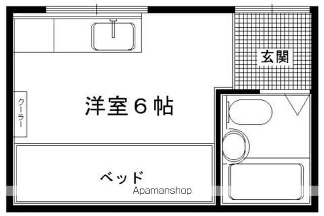 有馬荘(ワンルーム/1階)の間取り写真