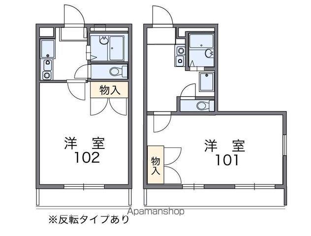 レオパレスグランツ(1K/3階)の間取り写真