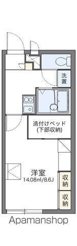 レオパレス新港通Ⅱ(1K/2階)の間取り写真