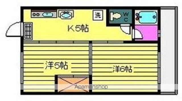 細山田ビル(2K/8階)の間取り写真